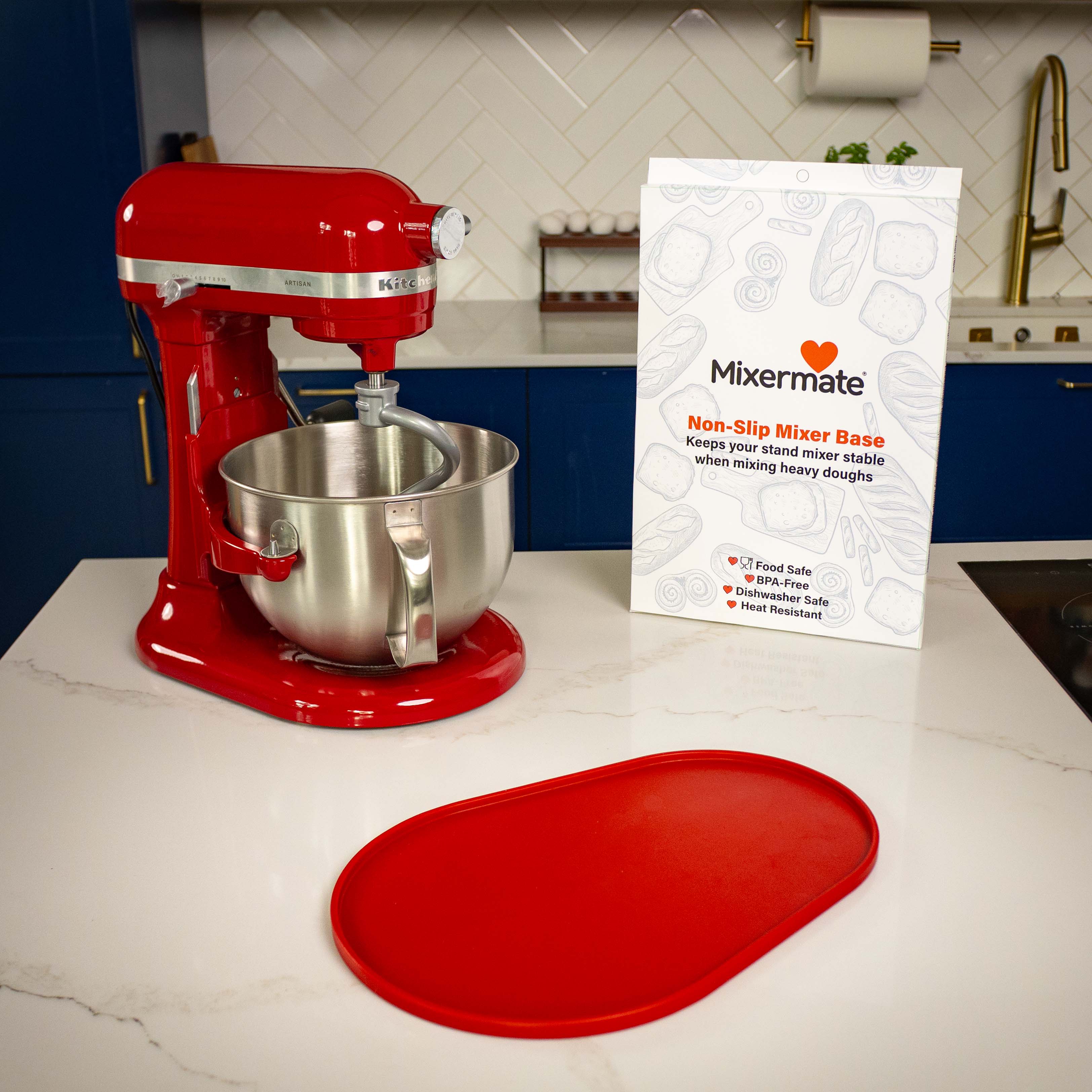 MixerMate™ Silicone Anti-Slip Mixer Mat- red